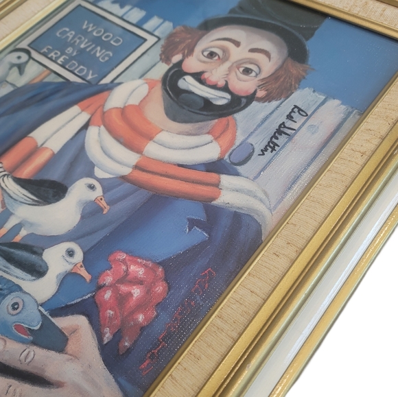 Red Skelton "The Wood Carver" numbered 595/5000 Signed framed art. Rare vintage - Picture 5 of 11